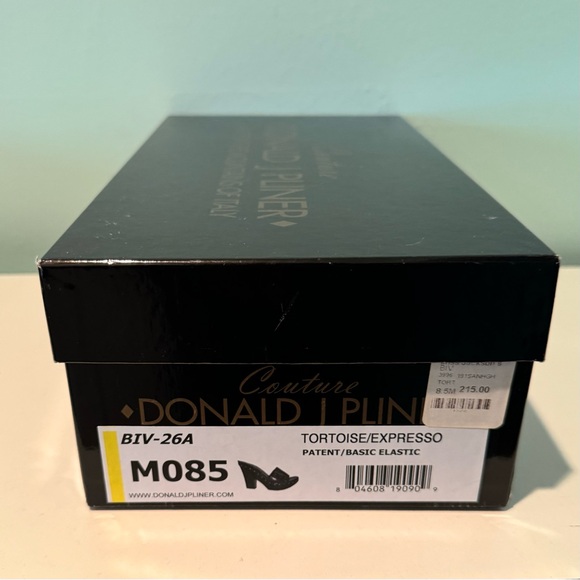 Donald J Pliner Couture Tortoise Shell Patent Leather Heels Platform 8.5M - Picture 4 of 8